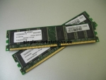 Kit 1 GB (2x 512 MB) Infineon PC2700U RAM HYS64D64320GU/HU