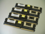 Kit 8 GB (4x 2 GB) PC2-5300F ECC RAM, Nanya NT2GT72U4NB1BN-3C