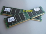 Kit 1 GB (2x 512 MB) Samsung PC2700U RAM M368L6423DTM -ETM