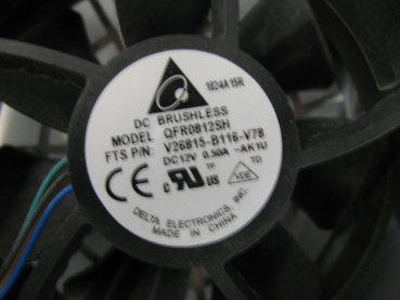 Lüftergruppe FTS P/N V26815-B116-V78, 2x Delta Electronics Model QFR08112SH für Celsius R920 workstation