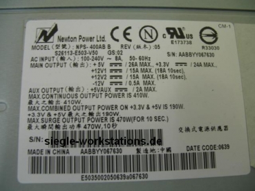 Netzteil FSC Celsius M440/450/460 P/N S26113-E503-V50
