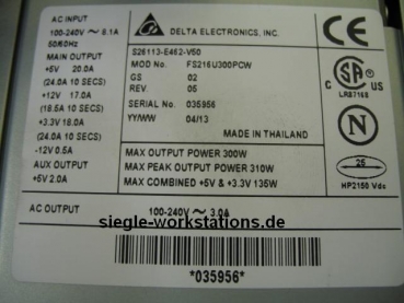 Netzteil FSC Celsius M410/420 P/N S26113-E462-V50