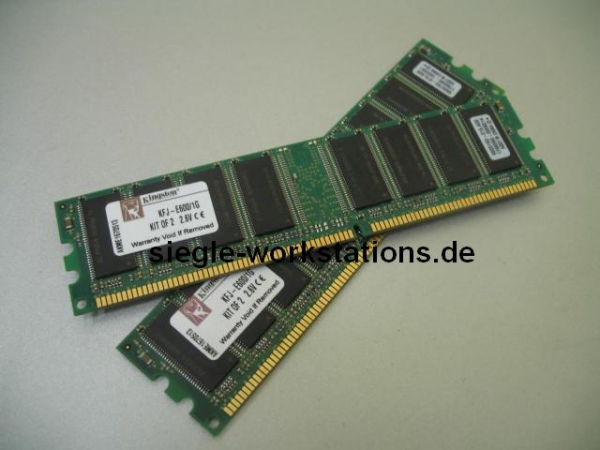 Kit 1 GB (2x 512 MB) Kingston PC3200U DDR RAM KFJ-E600/1G