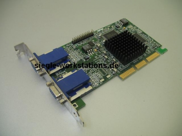 Matrox MGI G55MADDA32DB 32 MB RAM AGP Grafikkarte low profile / DMS-60 Anschluss