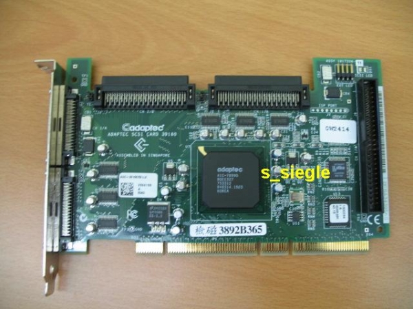 ADAPTEC 39160 U160 SCSI Controller, PCI 64-Bit