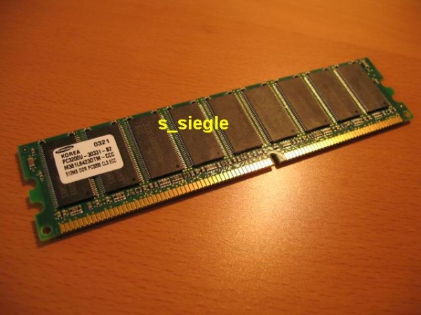 Kit 1GB (2x 512MB) Samsung PC3200U ECC RAM M381L6423FTM -DTM