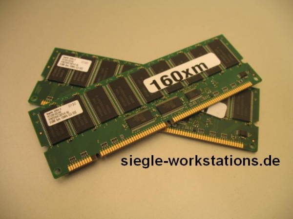 Kit 1 GB (2x 512 MB) Hynix PC133R ECC reg. SDRAM HYM72V64C736T4