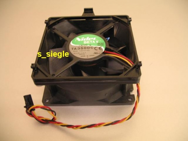 Lüfter Dell P/N 2W709 Nidec Beta V TA350DC für Rückseite / rear Dell Precision 450/650 workstations, Precision 360 Workstation