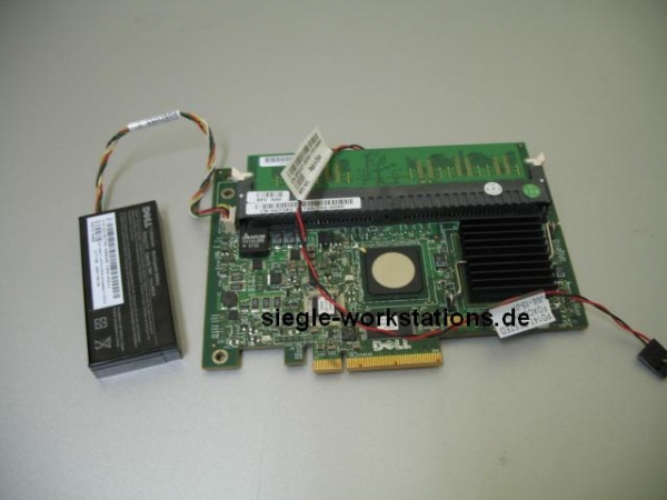 SAS RAID Controller Dell PERC 5i P/N 0GT281 256 MB RAM / BBU f. PowerEdge