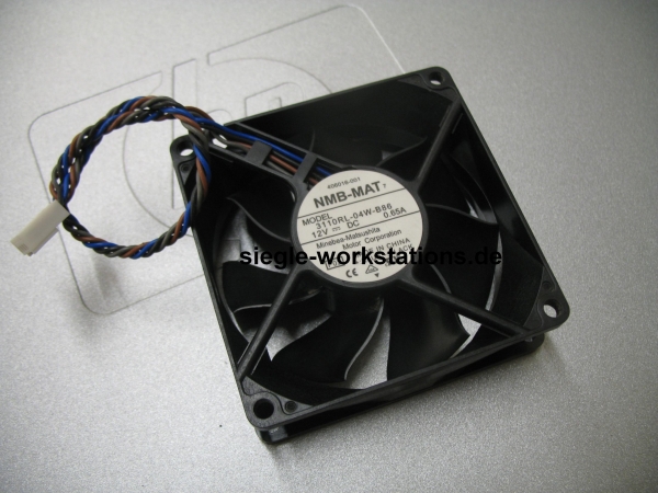 Lüfter HP P/N 406016-001, memory-fan NMB-MAT Model 3110RL-04W-B86 (ohne Plastik-Montagehalterung) für xw6400 oder xw8400 Workstation